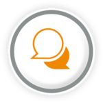 Icon of two chat bubbles
